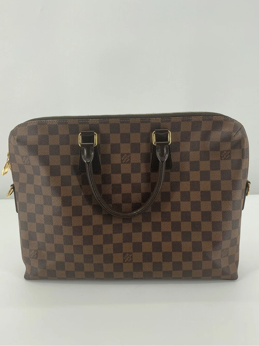 Louis Vuitton Porte-Documents Voyage PM Damier Ebene Briefcase Bag COA